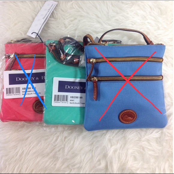 Dooney & Bourke North/South triple zip Crossbody - Picture 2 of 2